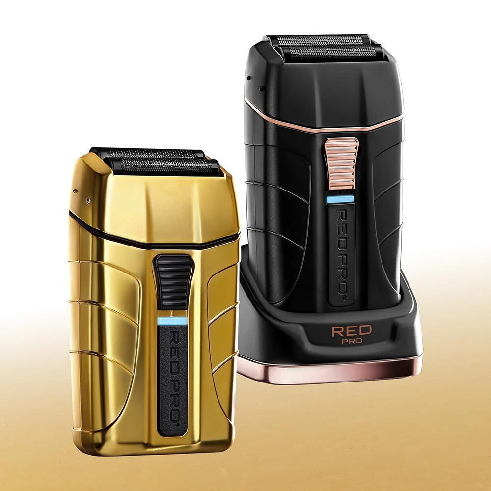 Red PRO Professional Cordless Shaver - Matte Gold - Image 8