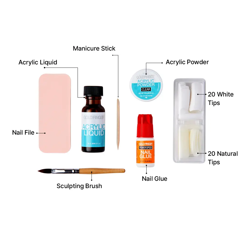 Gold Finger Professional French Acrylic Kit - Image 2