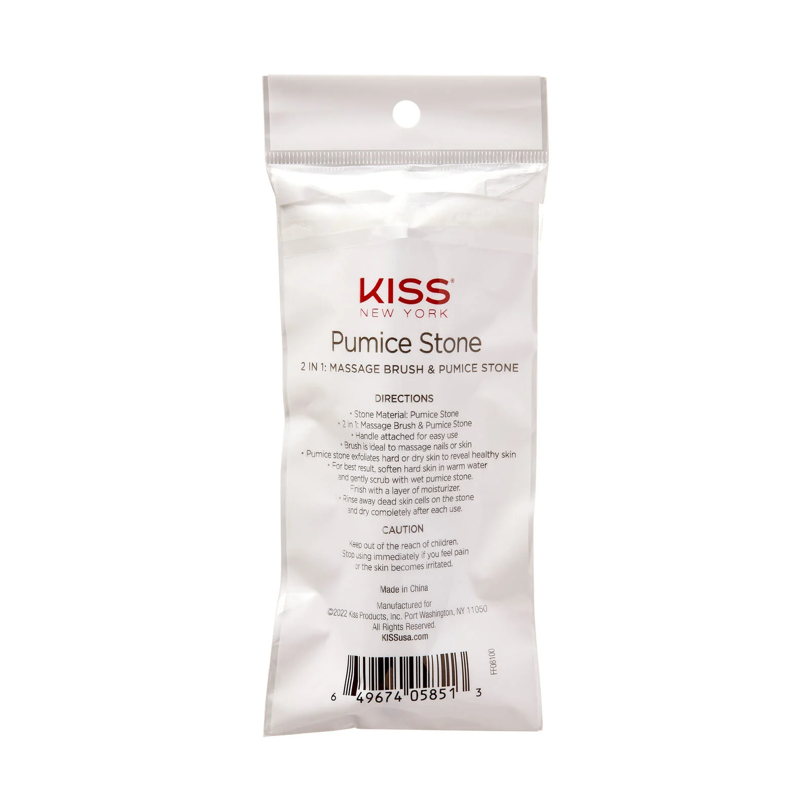 RED by KISS Pumice Stone 2 in 1 Massage Brush and Foot Exfoliator Scrubber - Image 5