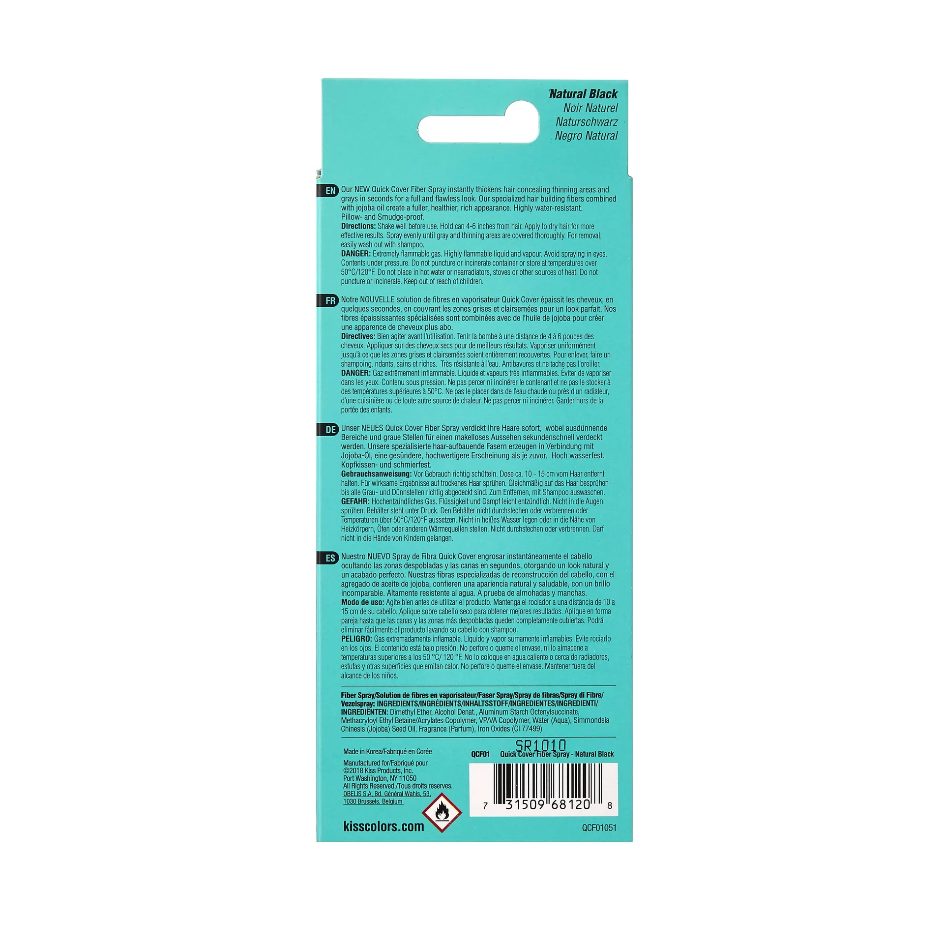 RED by KISS Quick Cover Root Touch-Up Fiber Spray - Image 4