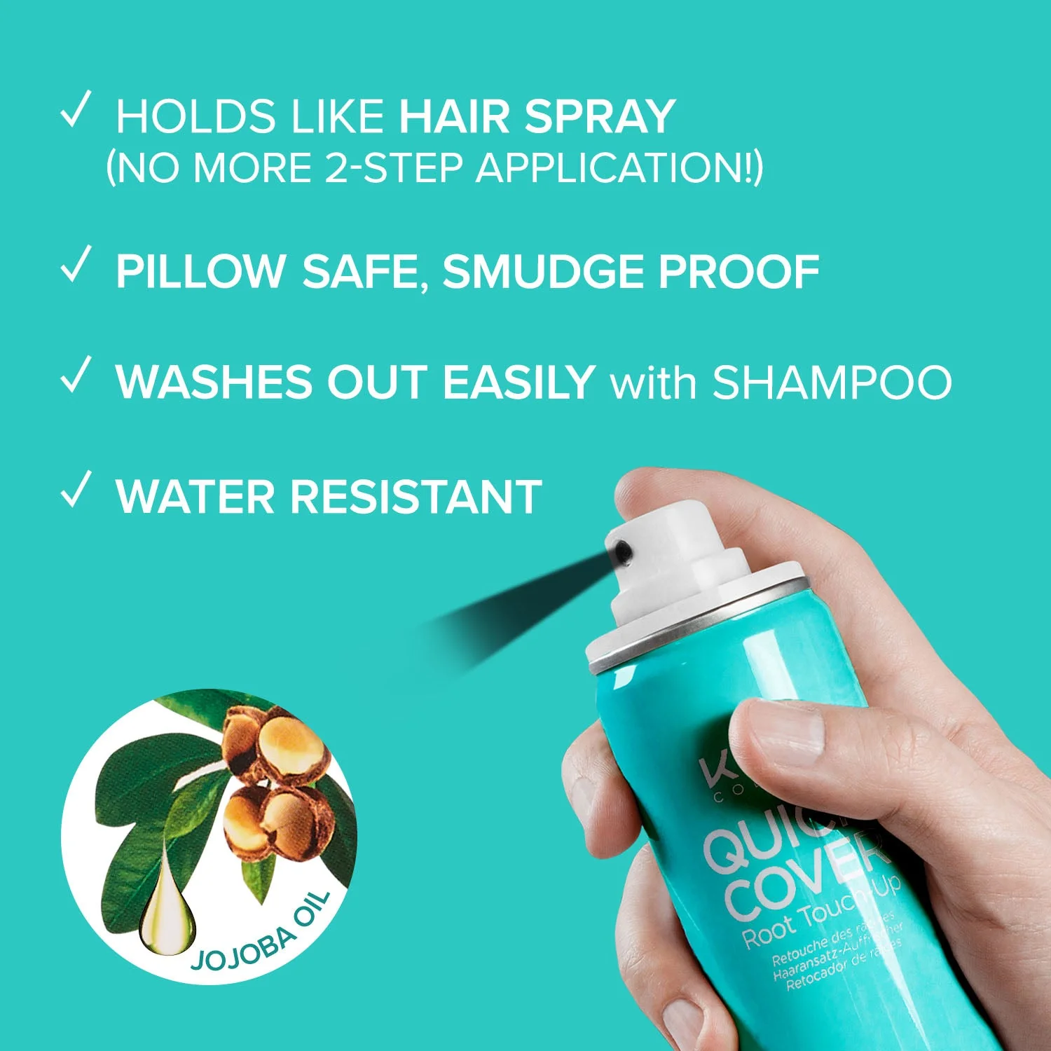 RED by KISS Quick Cover Root Touch-Up Fiber Spray - Image 5