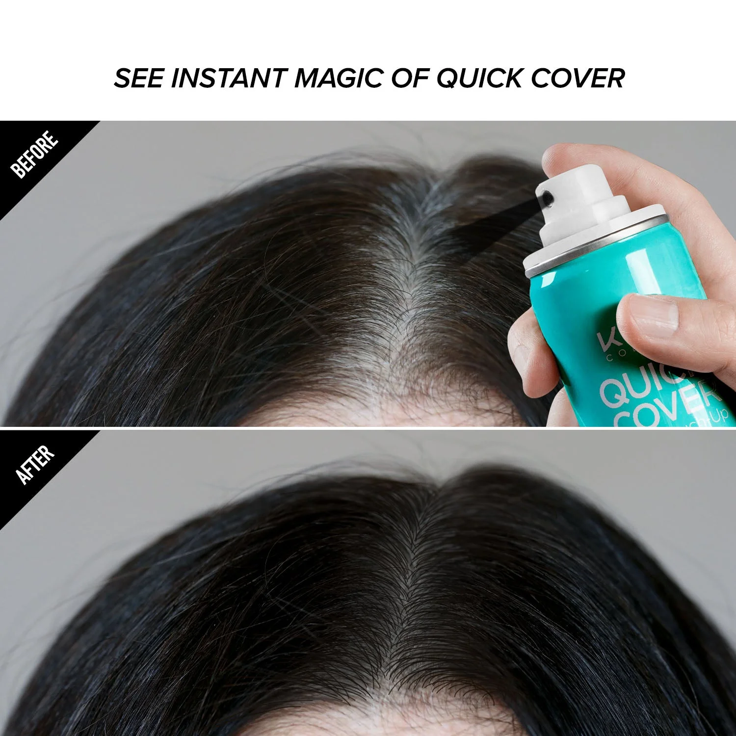 RED by KISS Quick Cover Root Touch-Up Fiber Spray - Image 6