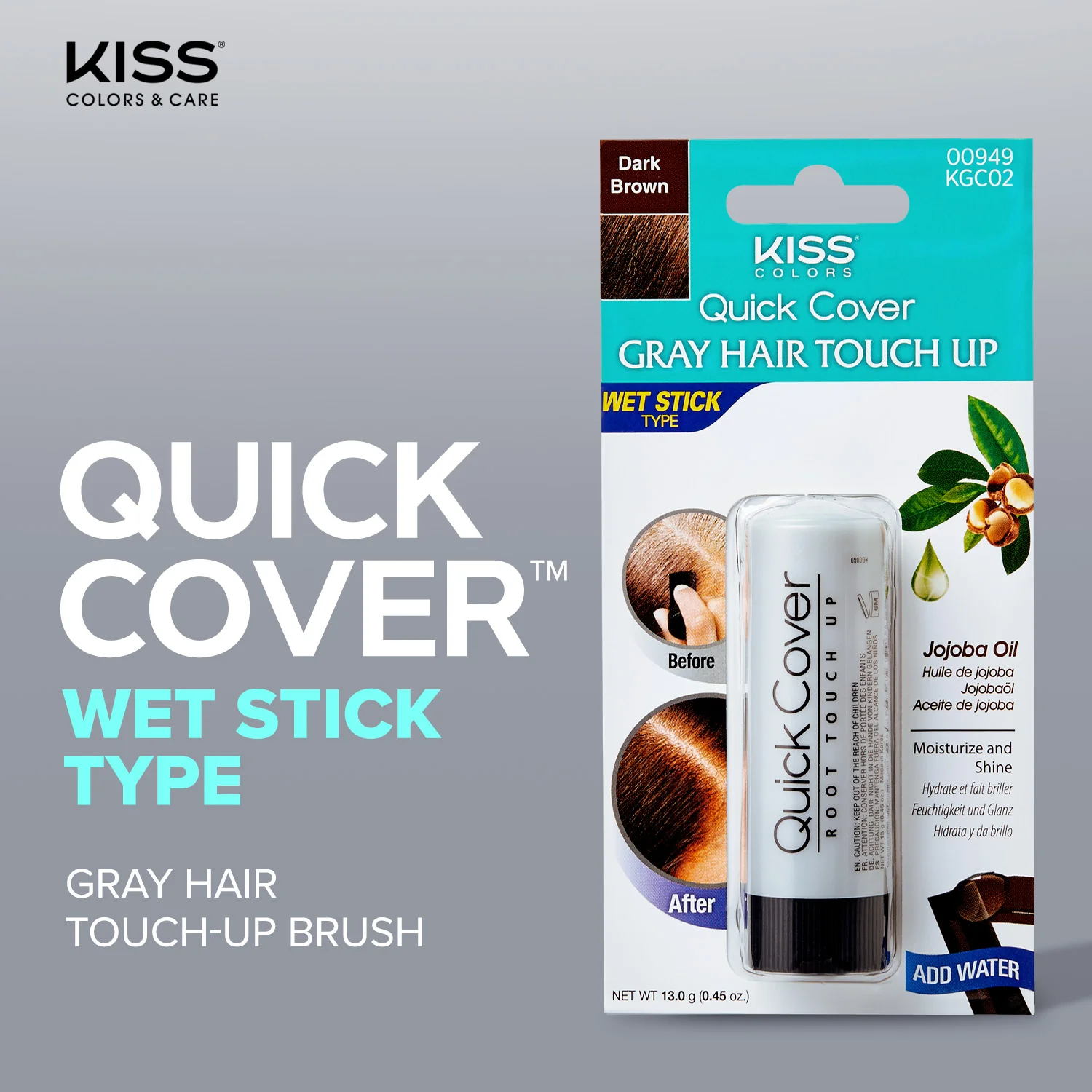 RED by KISS Quick Cover Root Touch-Up Moisture Resistant Stick - Image 3