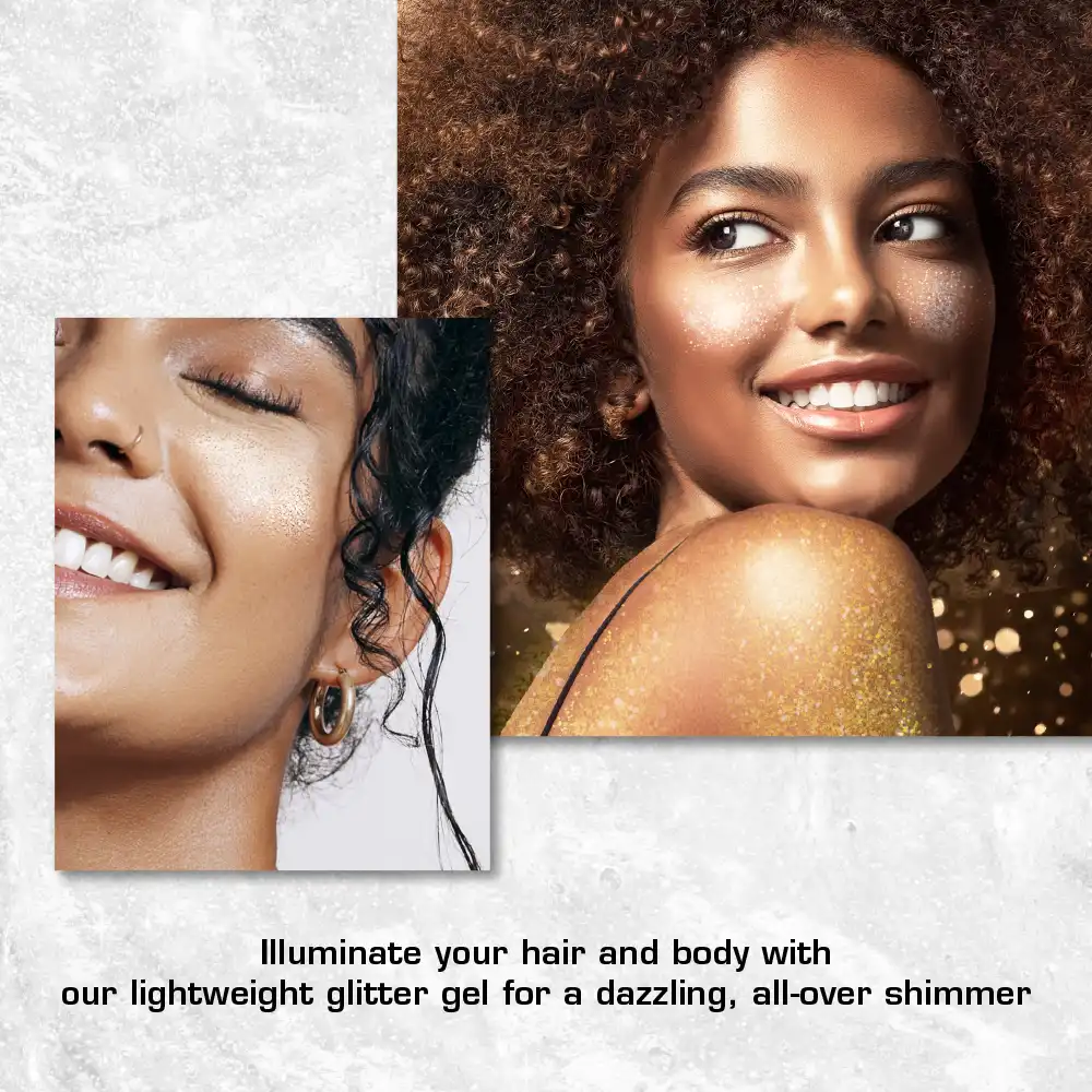 RED by KISS RadiantGlow Glitter Gel For Hair & Body - Image 13