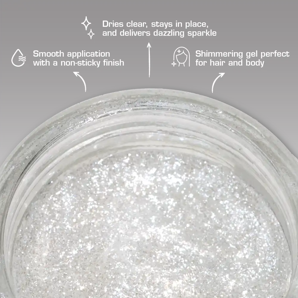 RED by KISS RadiantGlow Glitter Gel For Hair & Body - Image 14