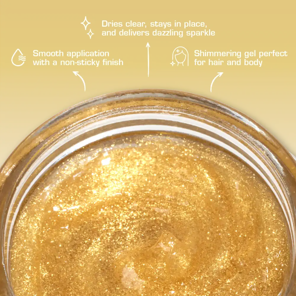 RED by KISS RadiantGlow Glitter Gel For Hair & Body - Image 4