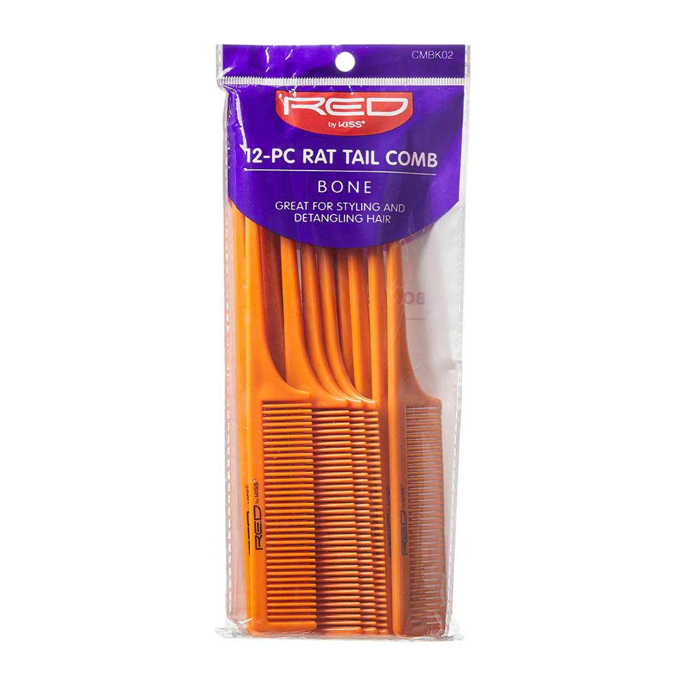 RED by KISS Rat Tail Comb Set (12pcs) - Image 2