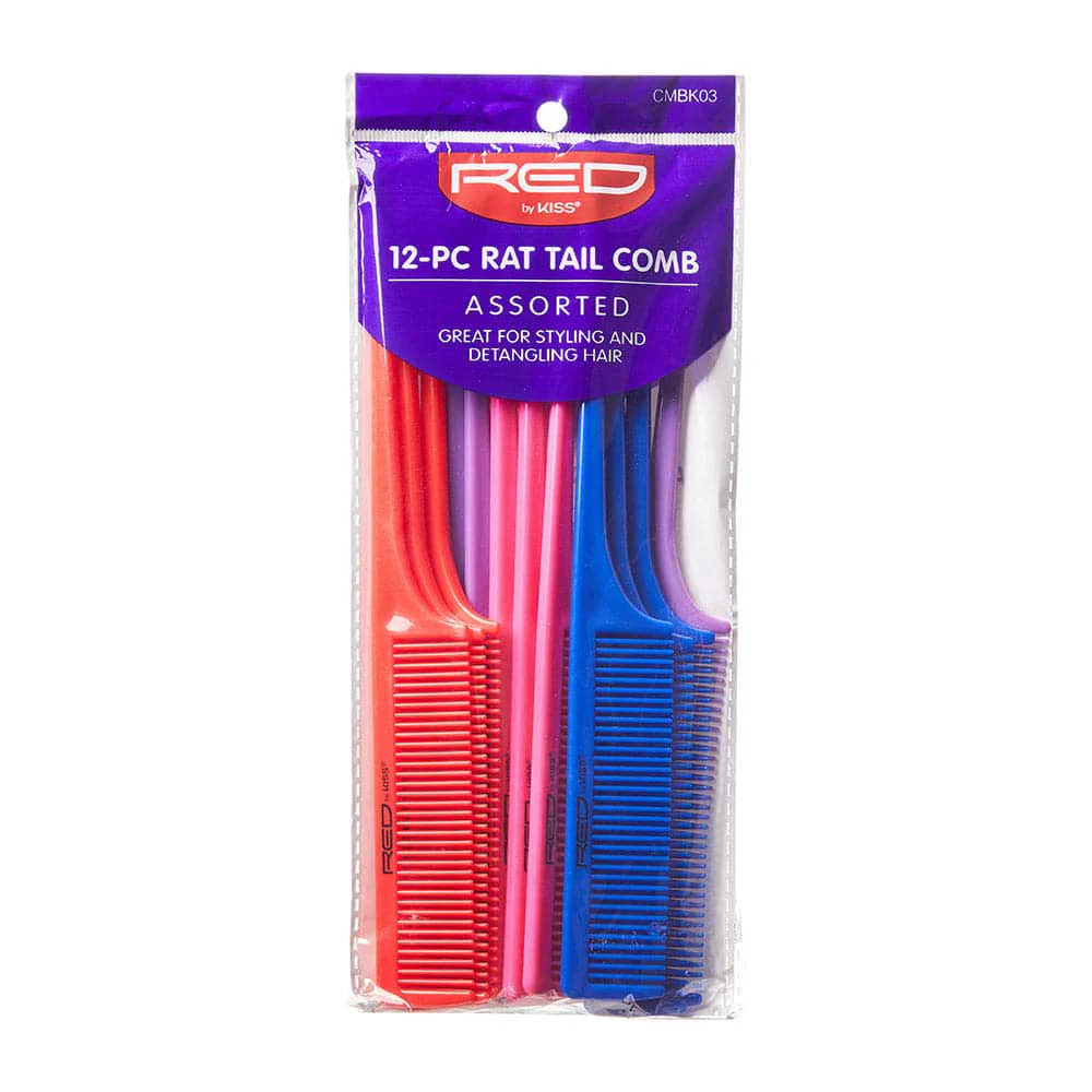 RED by KISS Rat Tail Comb Set (12pcs) - Image 3