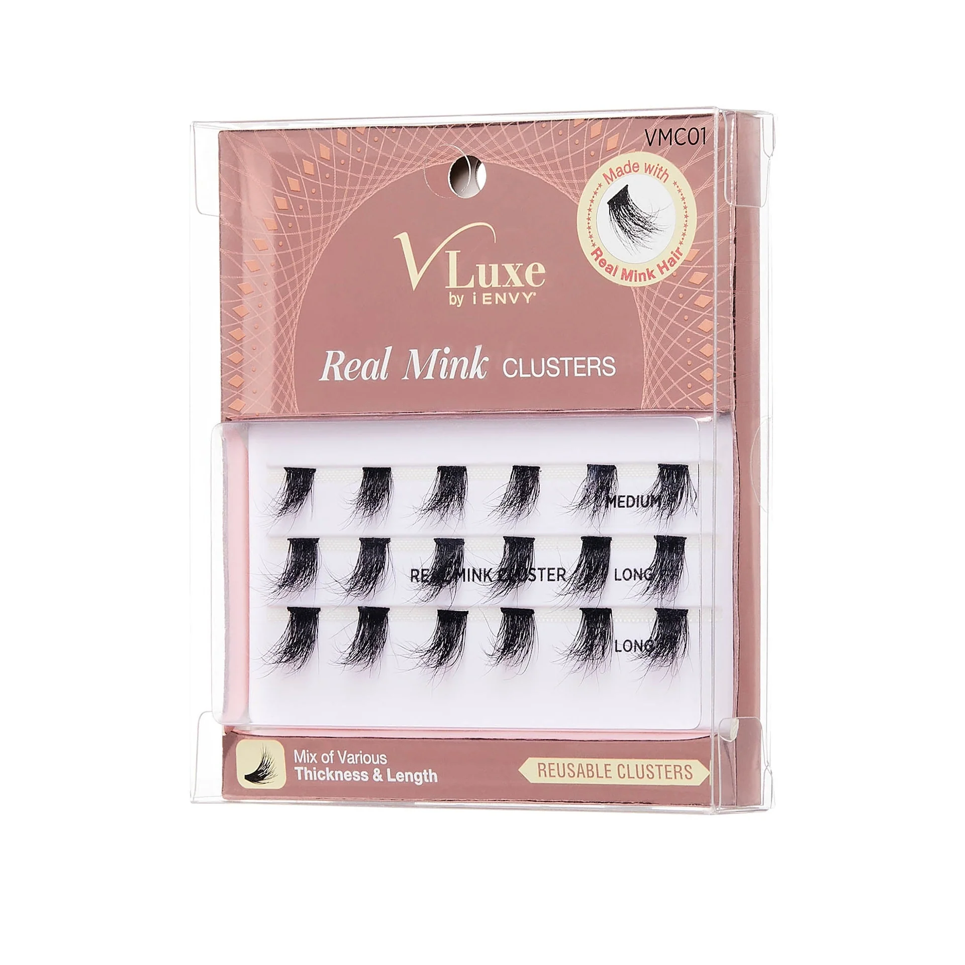 VLuxe By i•ENVY Real Mink Cluster Lashes - Image 7