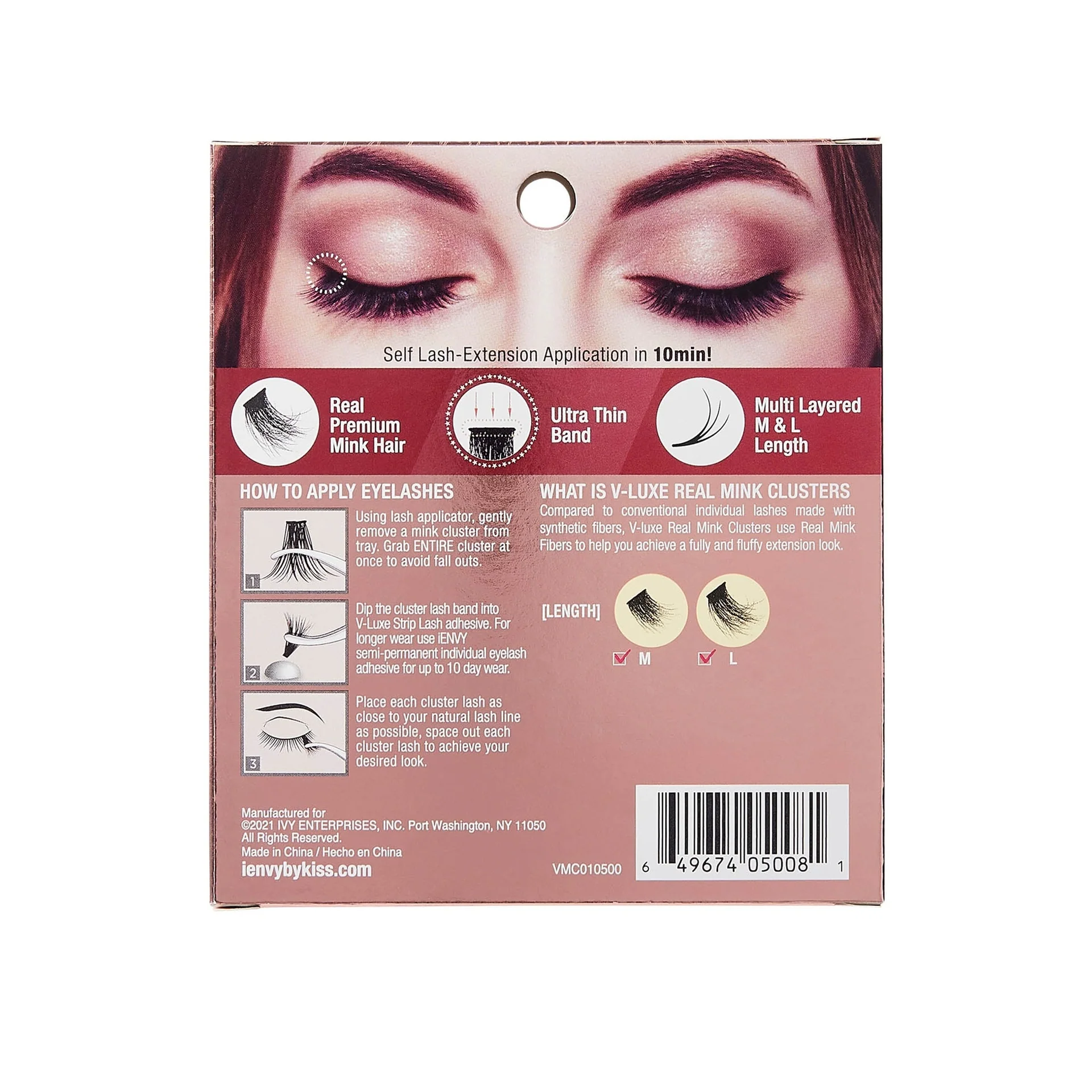 VLuxe By i•ENVY Real Mink Cluster Lashes - Image 8