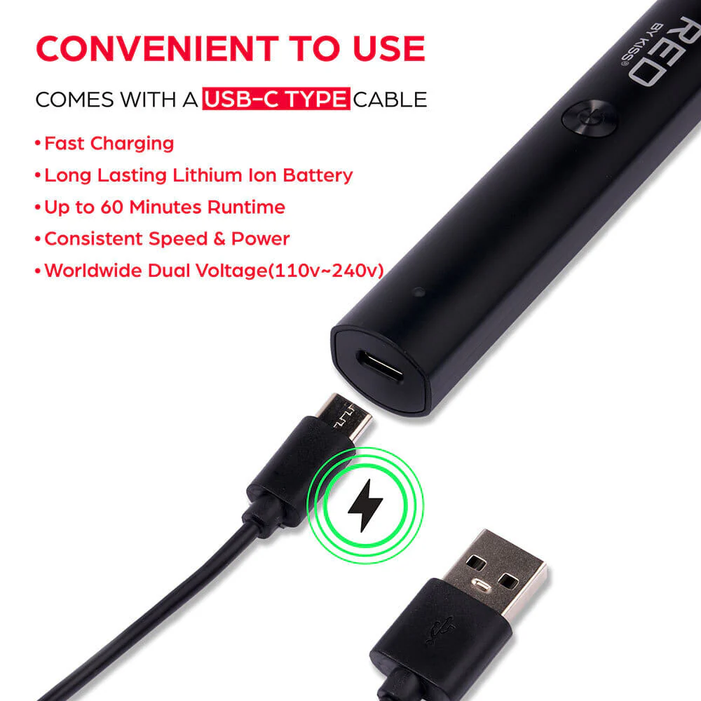 RED by KISS Rechargeable Nose Hair Trimmer - Image 5