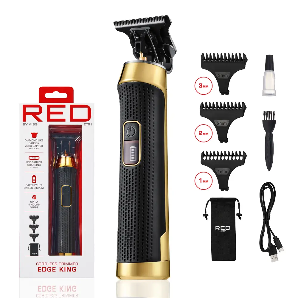 RED by KISS DLC Zero-Gap Cordless Trimmer with USB-C & 4-Hour Battery - Image 6