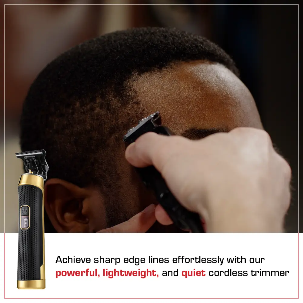 RED by KISS DLC Zero-Gap Cordless Trimmer with USB-C & 4-Hour Battery - Image 3