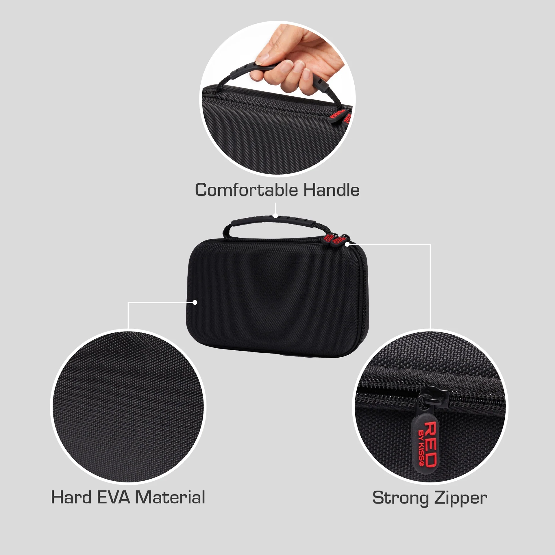 Red PRO X-King Vector Motor Cordless Hair Clipper & Free Grooming Portable Organizer Bag - Image 9