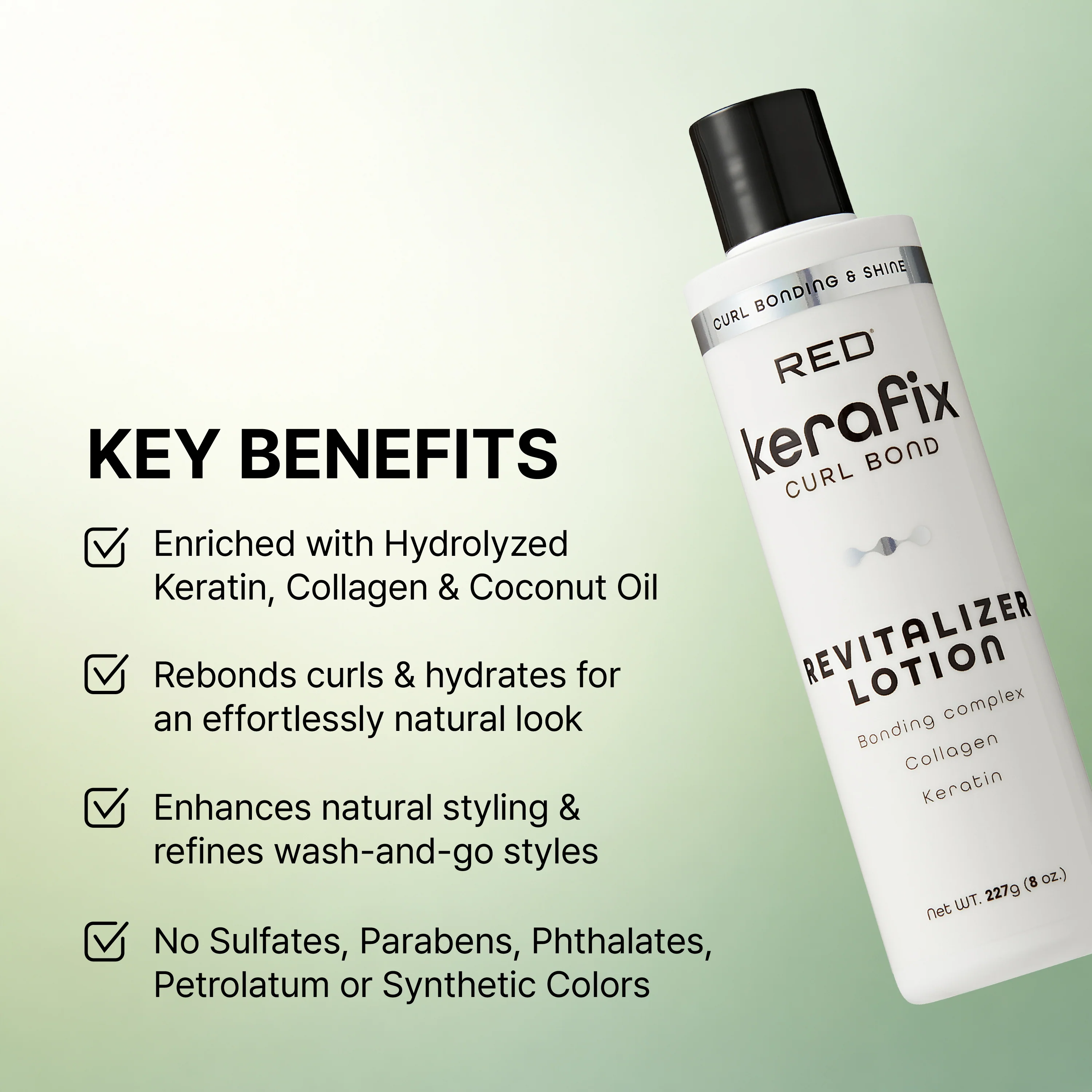 RED by Kiss Kerafix Curl Bond Collection - Anti-Frizz Bond Repair Hair Styling & Essential Prep for All Curl Types (2A-4C), with Keratin & Coconut Oil - Image 21