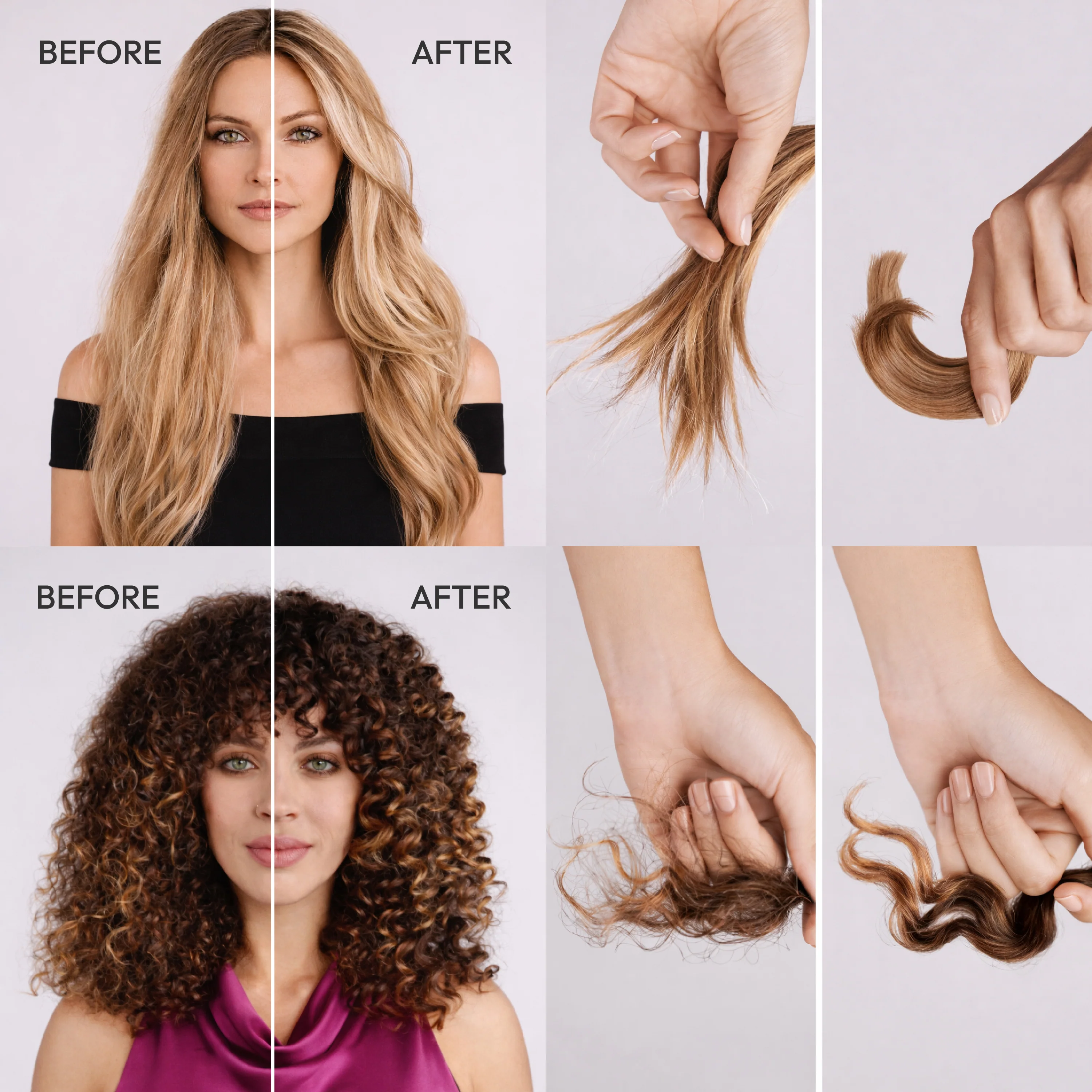RED by Kiss Kerafix Curl Bond Collection - Anti-Frizz Bond Repair Hair Styling & Essential Prep for All Curl Types (2A-4C), with Keratin & Coconut Oil - Image 5