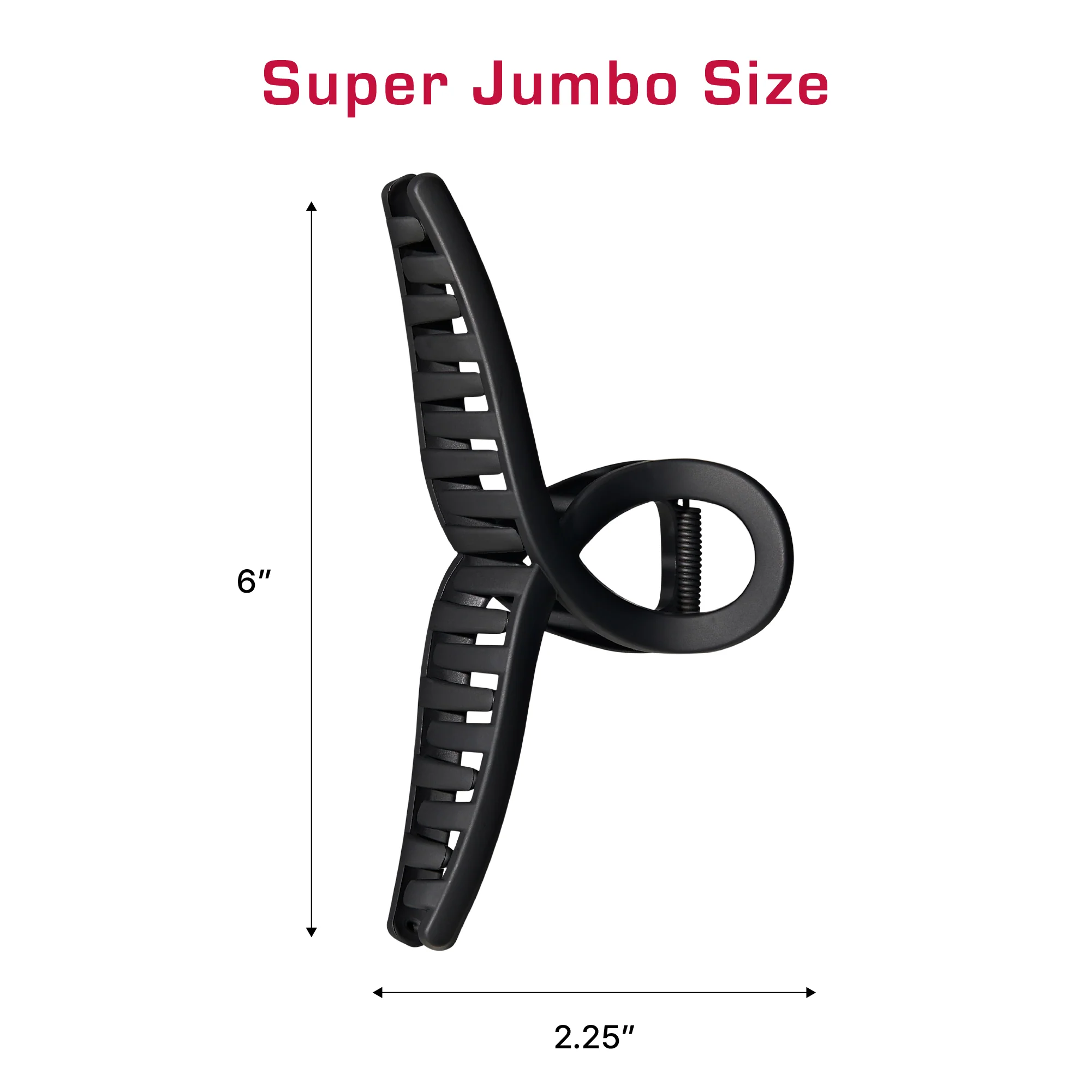 Red by Kiss Super Jumbo Matte Hair Claw Clip - Snag-Free Grip for Thick & Long Hair - Image 11