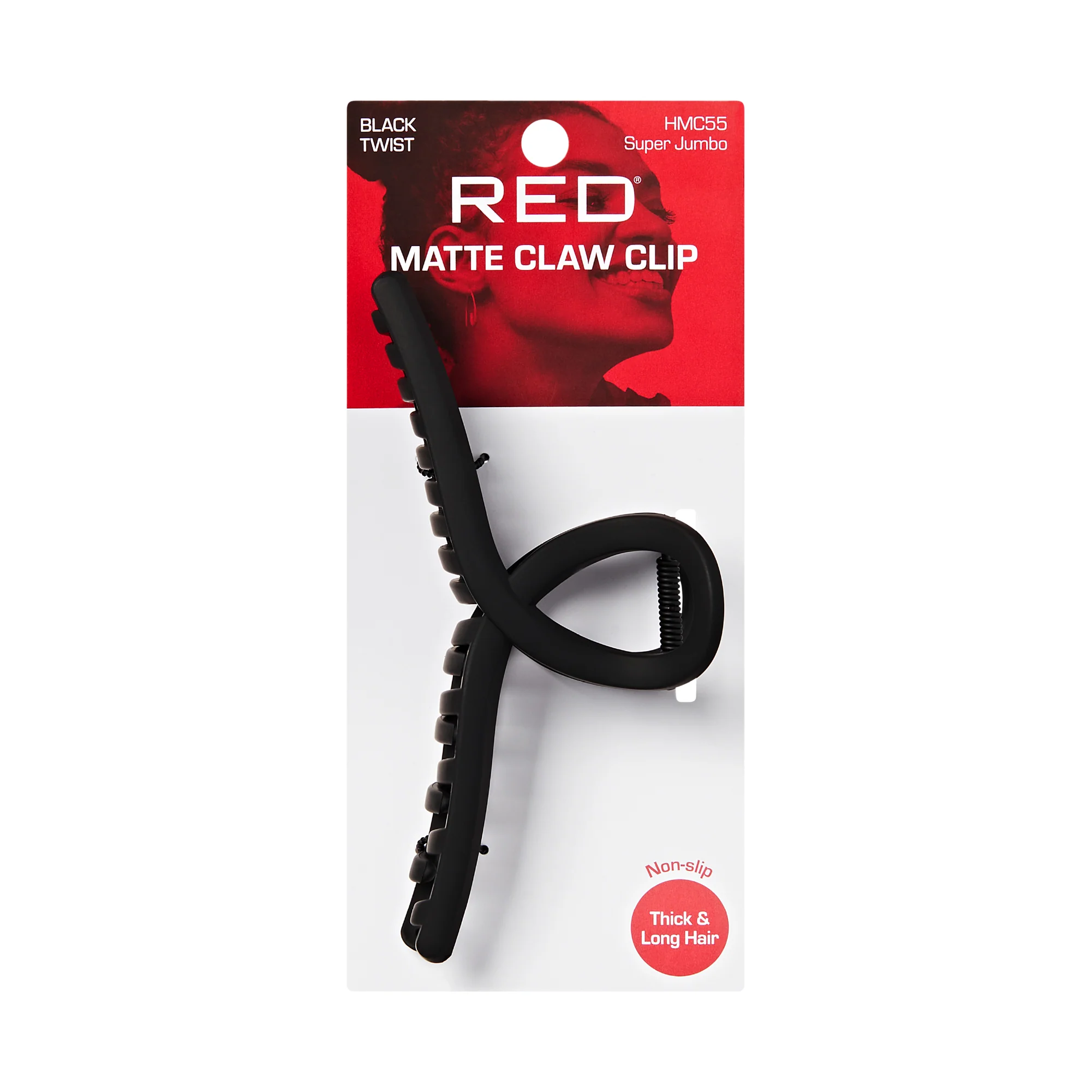 Red by Kiss Super Jumbo Matte Hair Claw Clip - Snag-Free Grip for Thick & Long Hair - Image 12