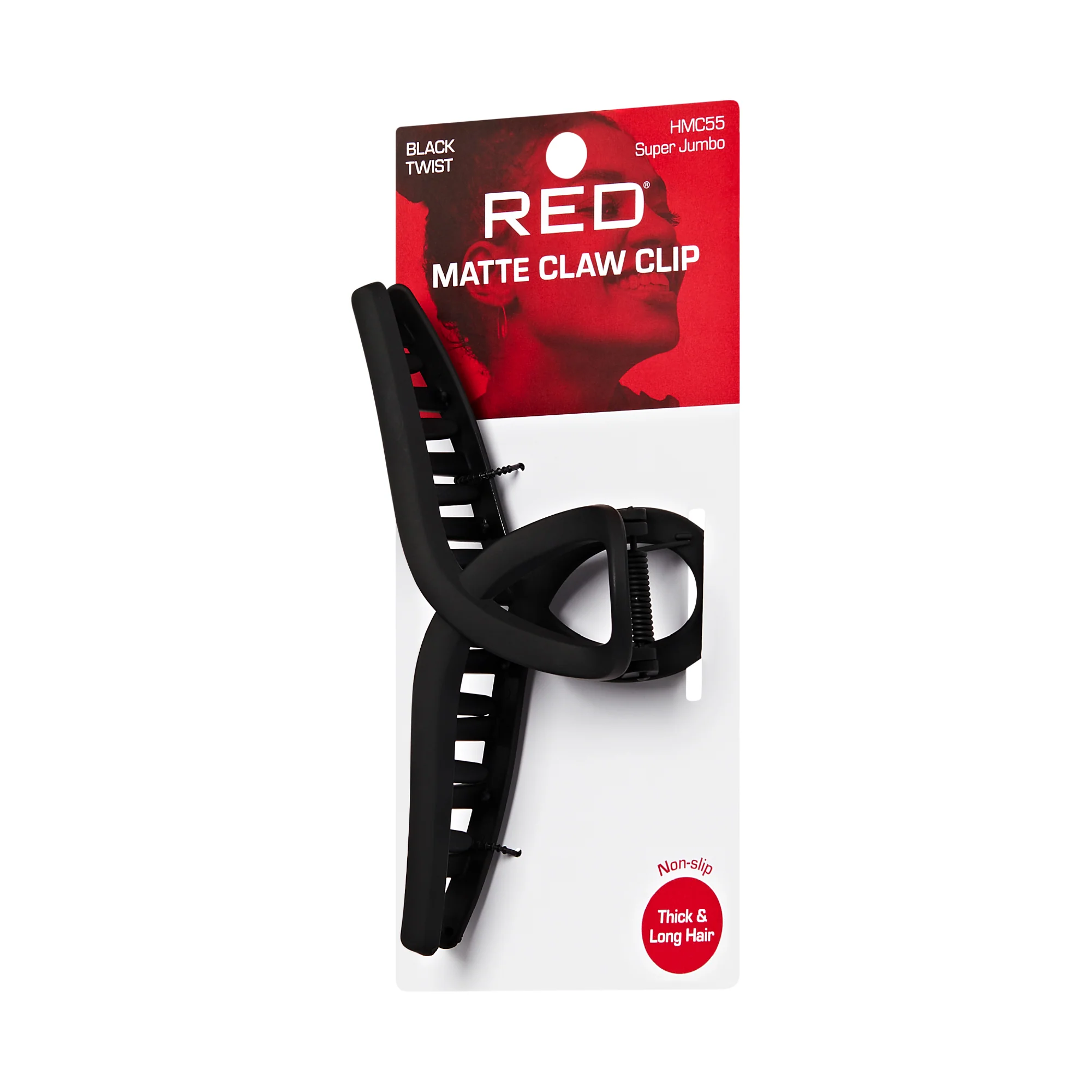 Red by Kiss Super Jumbo Matte Hair Claw Clip - Snag-Free Grip for Thick & Long Hair - Image 13