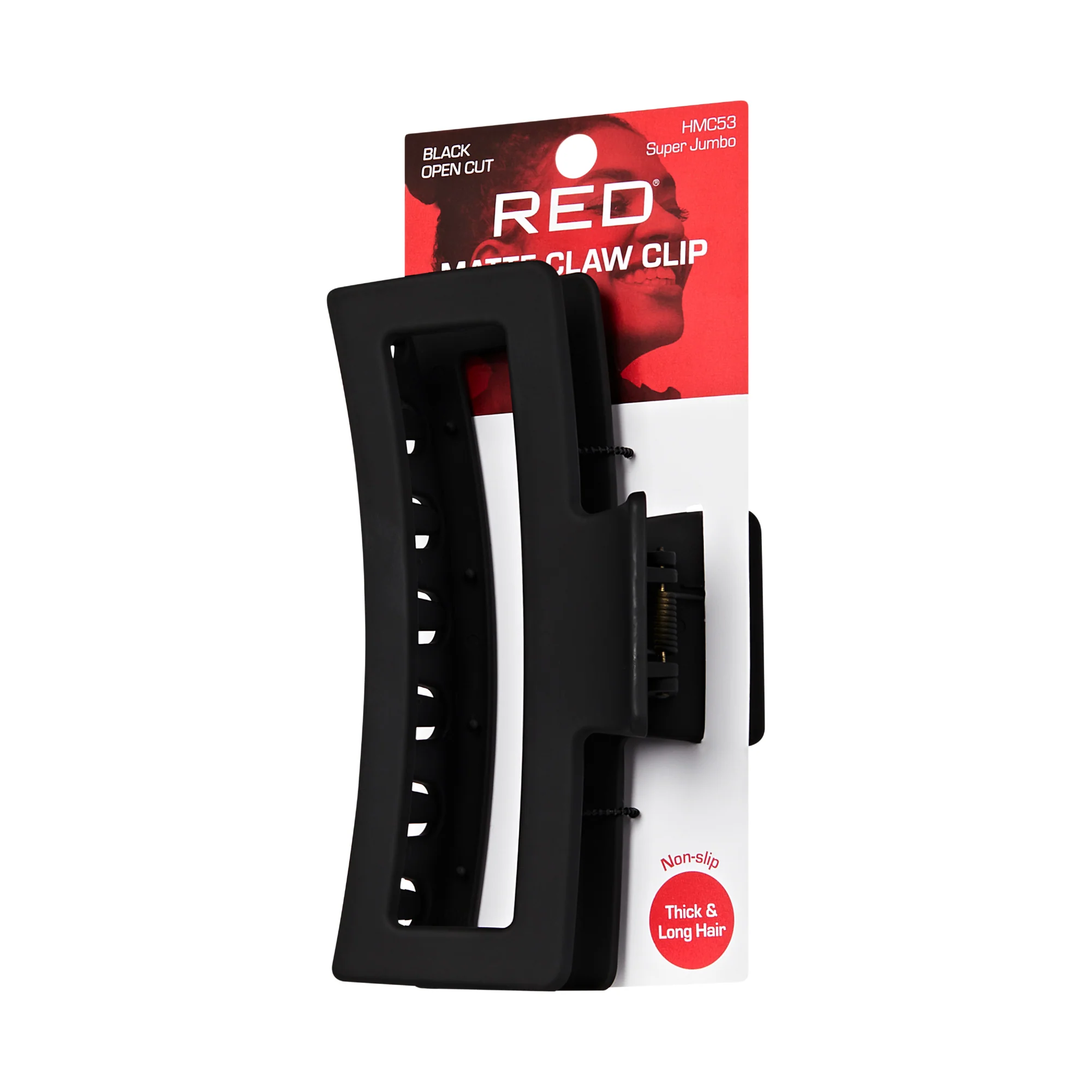 Red by Kiss Super Jumbo Matte Hair Claw Clip - Snag-Free Grip for Thick & Long Hair - Image 6