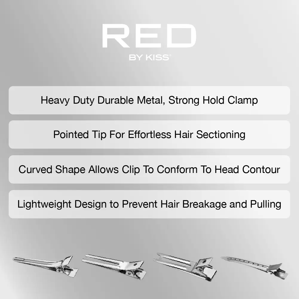 RED by KISS Metal Hair Sectioning Clip Combo - Image 9
