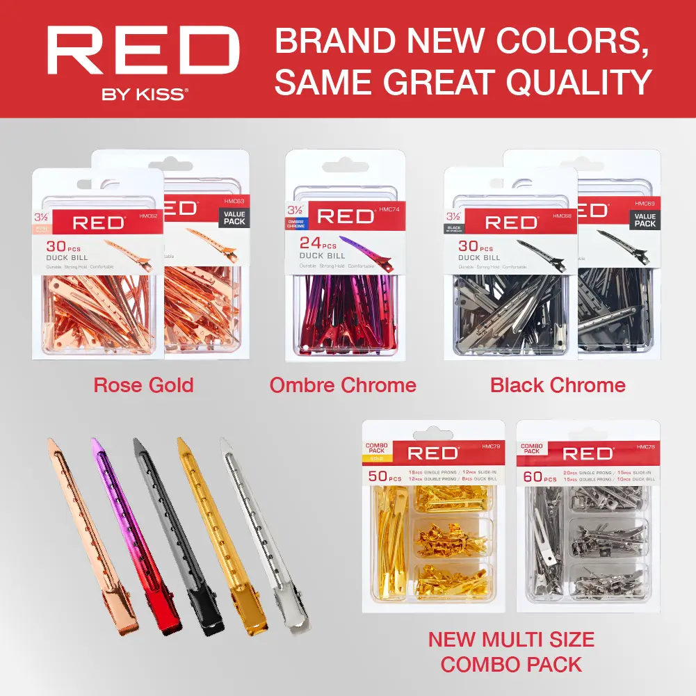 RED by KISS Metal Hair Sectioning Clip Combo - Image 11