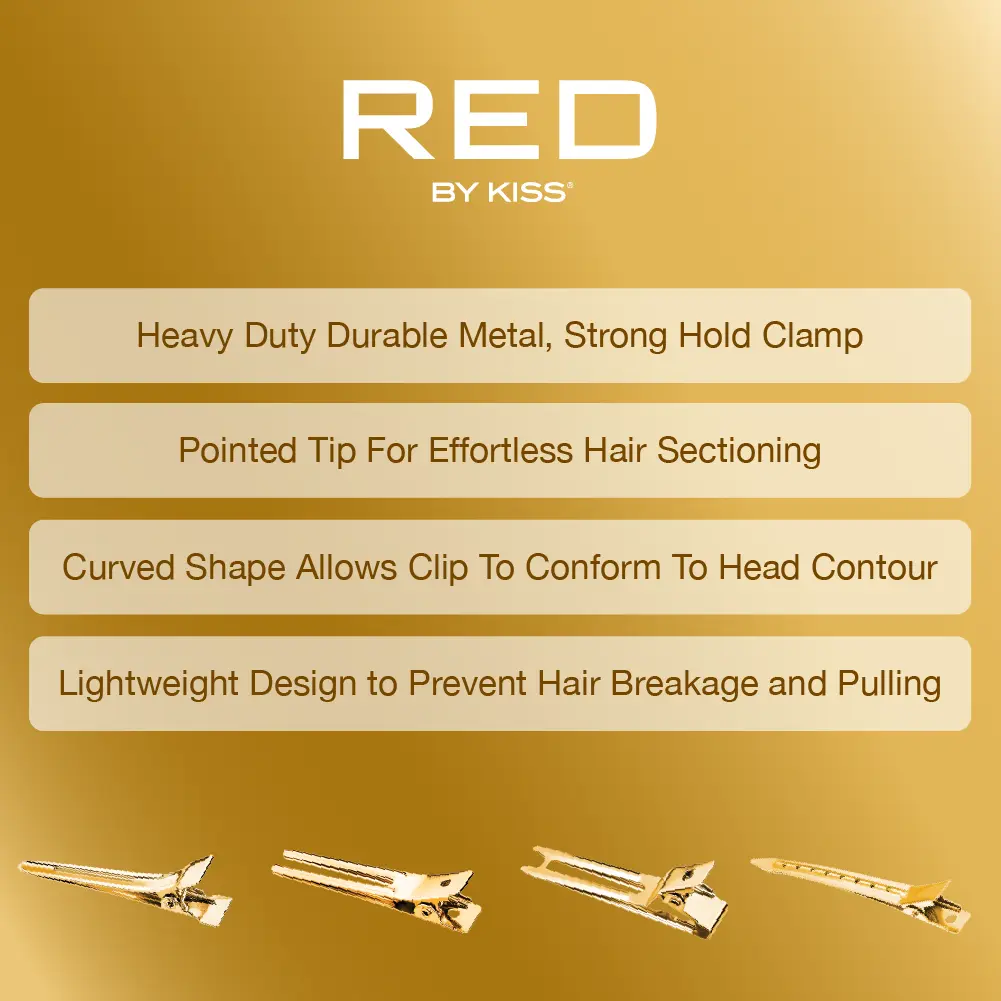 RED by KISS Metal Hair Sectioning Clip Combo - Image 3