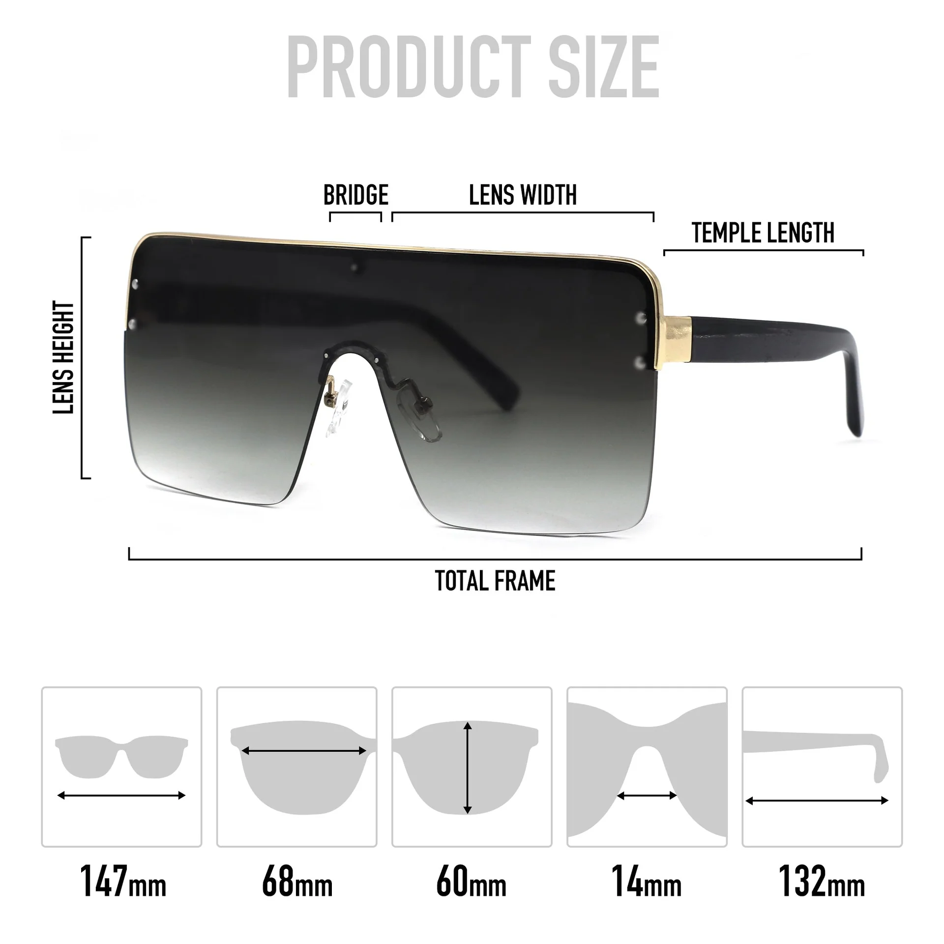 Mad Shade Retro Sunglasses #32 - Image 4