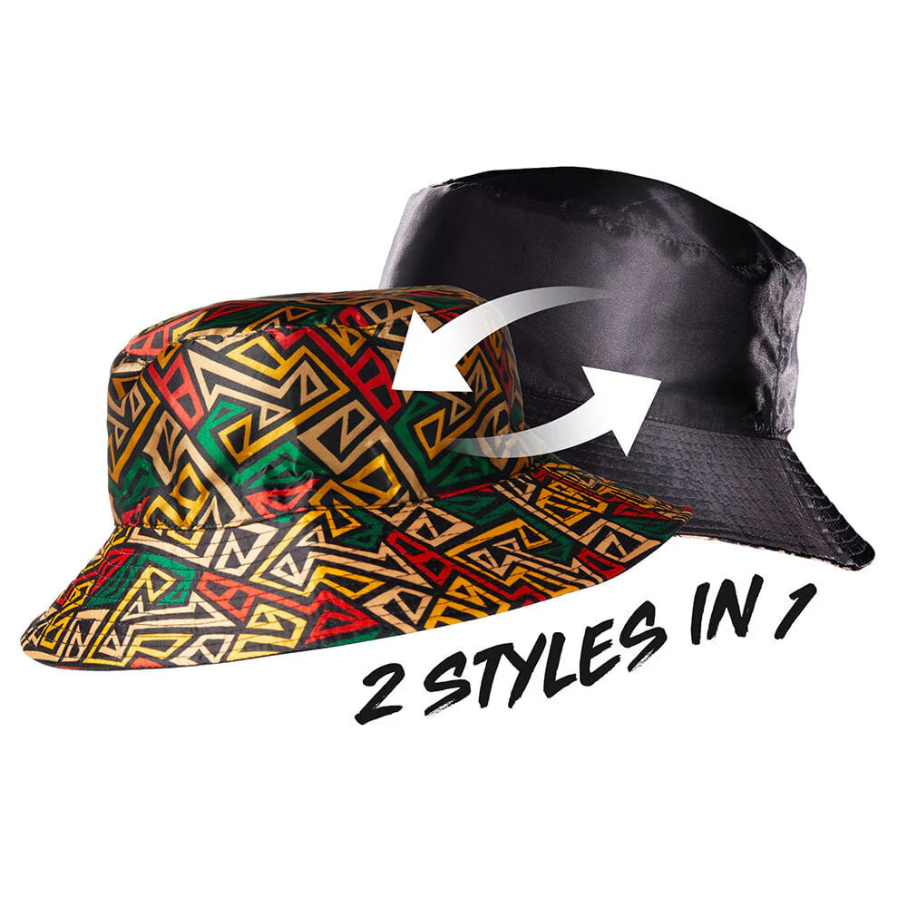 RED by KISS Reversible Satin Bucket Hat - Aztec - Image 3