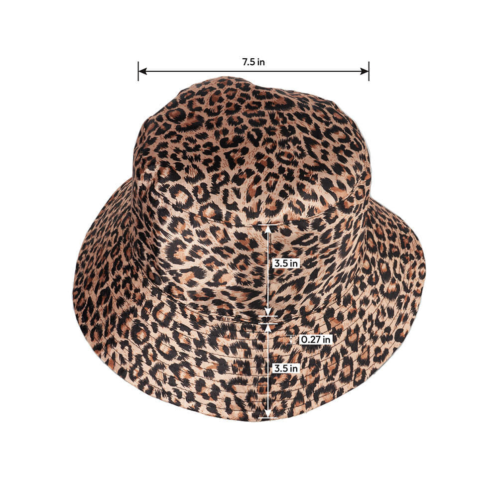 RED by KISS Reversible Satin Bucket Hat - Leopard - Image 5