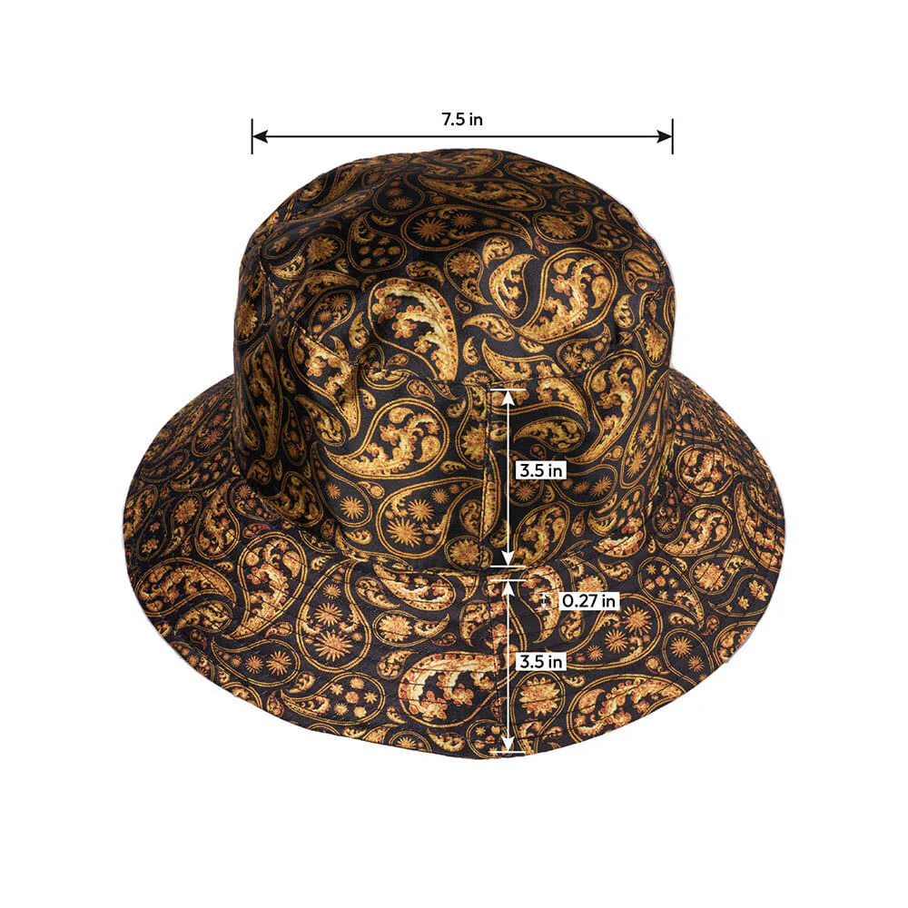 RED by KISS Reversible Satin Bucket Hat - Luxe Paisley - Image 4