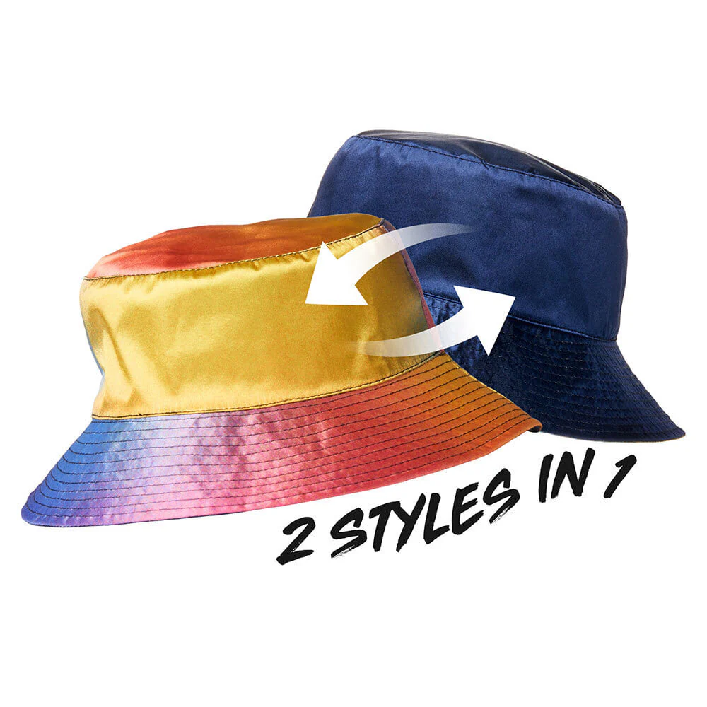 RED by KISS Reversible Satin Bucket Hat - Ombre - Image 3