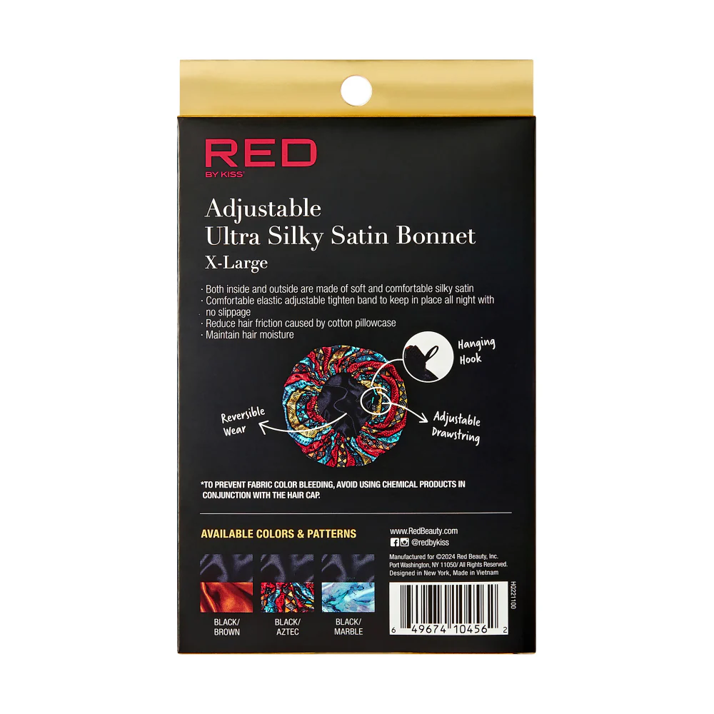 RED by KISS Reversible Silky Satin Adjustable Bonnet - Image 19