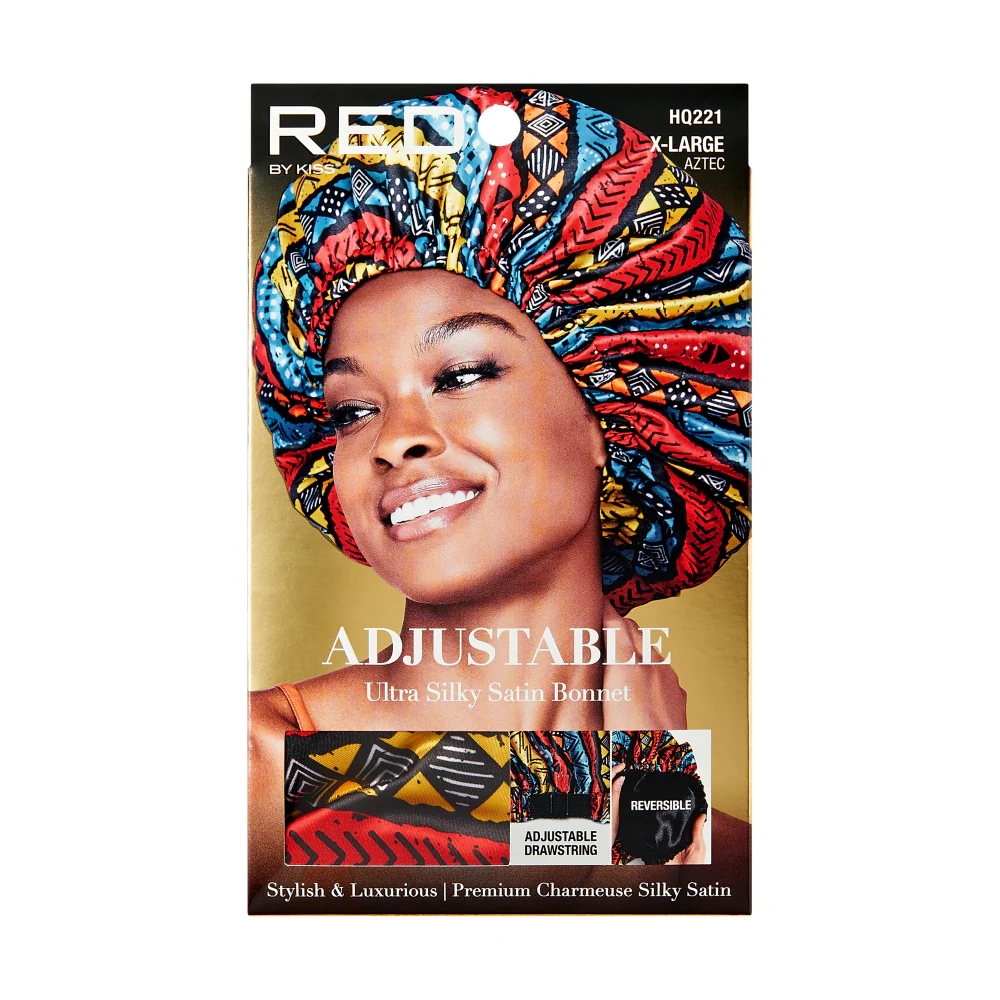 RED by KISS Reversible Silky Satin Adjustable Bonnet - Image 2