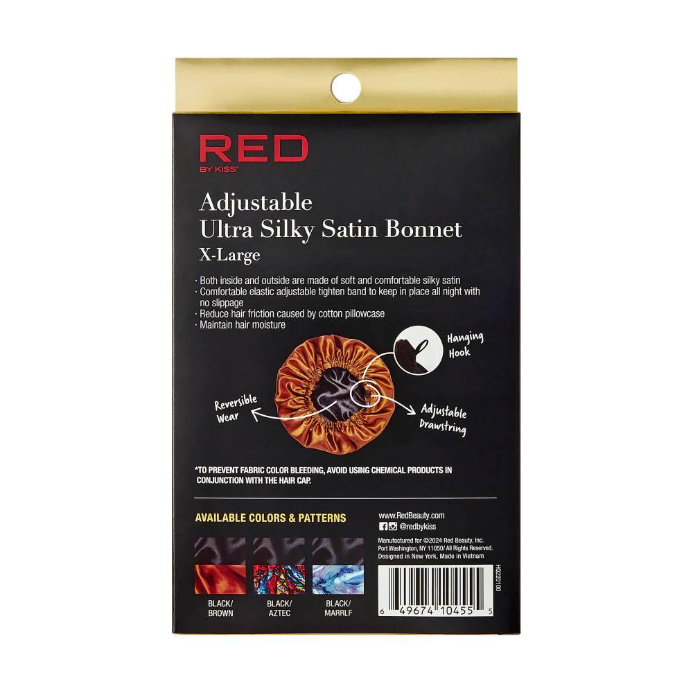 RED by KISS Reversible Silky Satin Adjustable Bonnet - Image 42