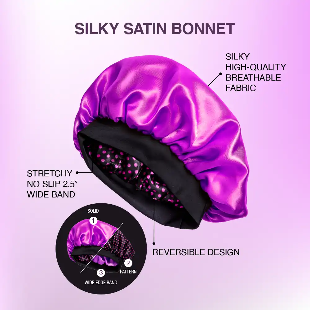 RED by KISS Reversible Silky Satin Hair Cap - Image 13
