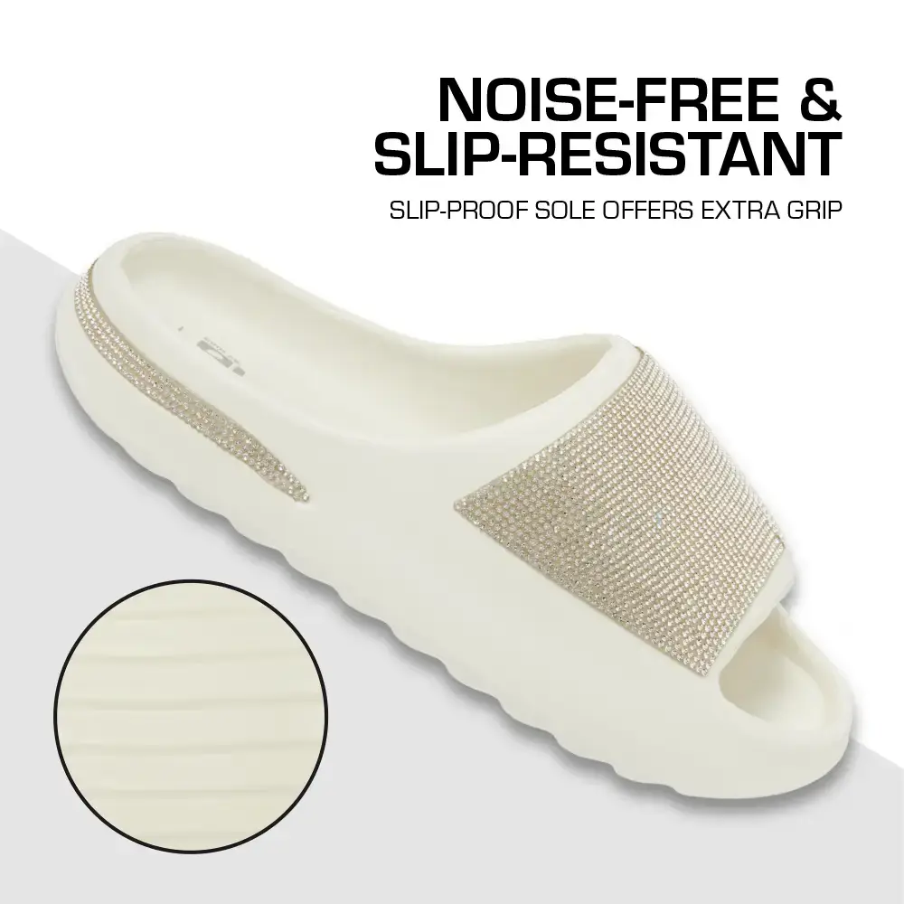 Arria Rhinestone Glitter Cloud Slippers – Open Toe Slides for Women & Men - Image 41