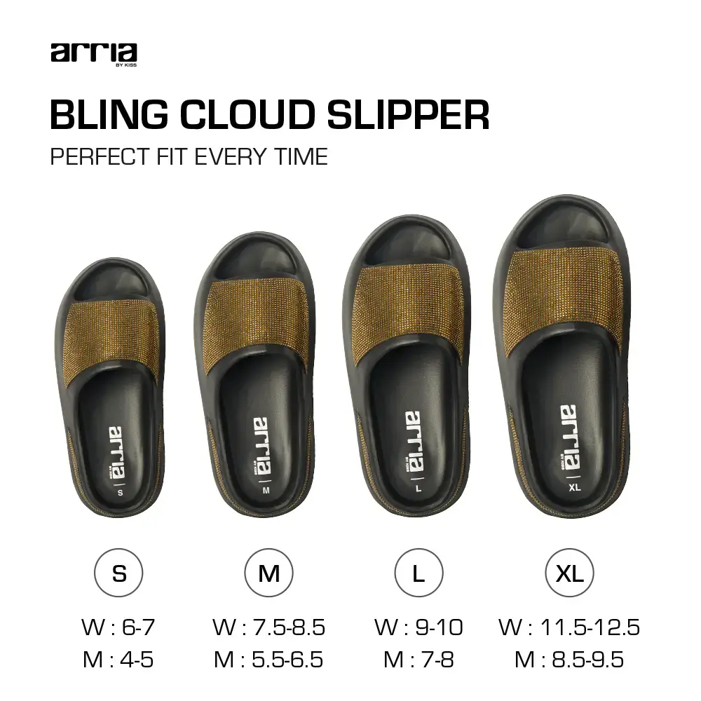 Arria Rhinestone Glitter Cloud Slippers – Open Toe Slides for Women & Men - Image 62