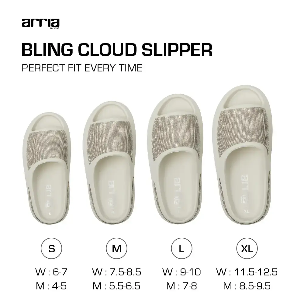 Arria Rhinestone Glitter Cloud Slippers – Open Toe Slides for Women & Men - Image 73