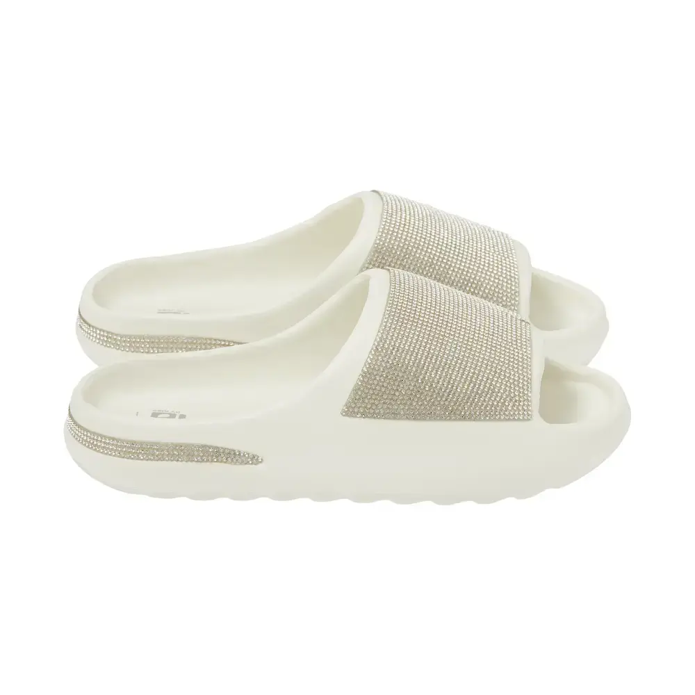 Arria Rhinestone Glitter Cloud Slippers – Open Toe Slides for Women & Men - Image 89