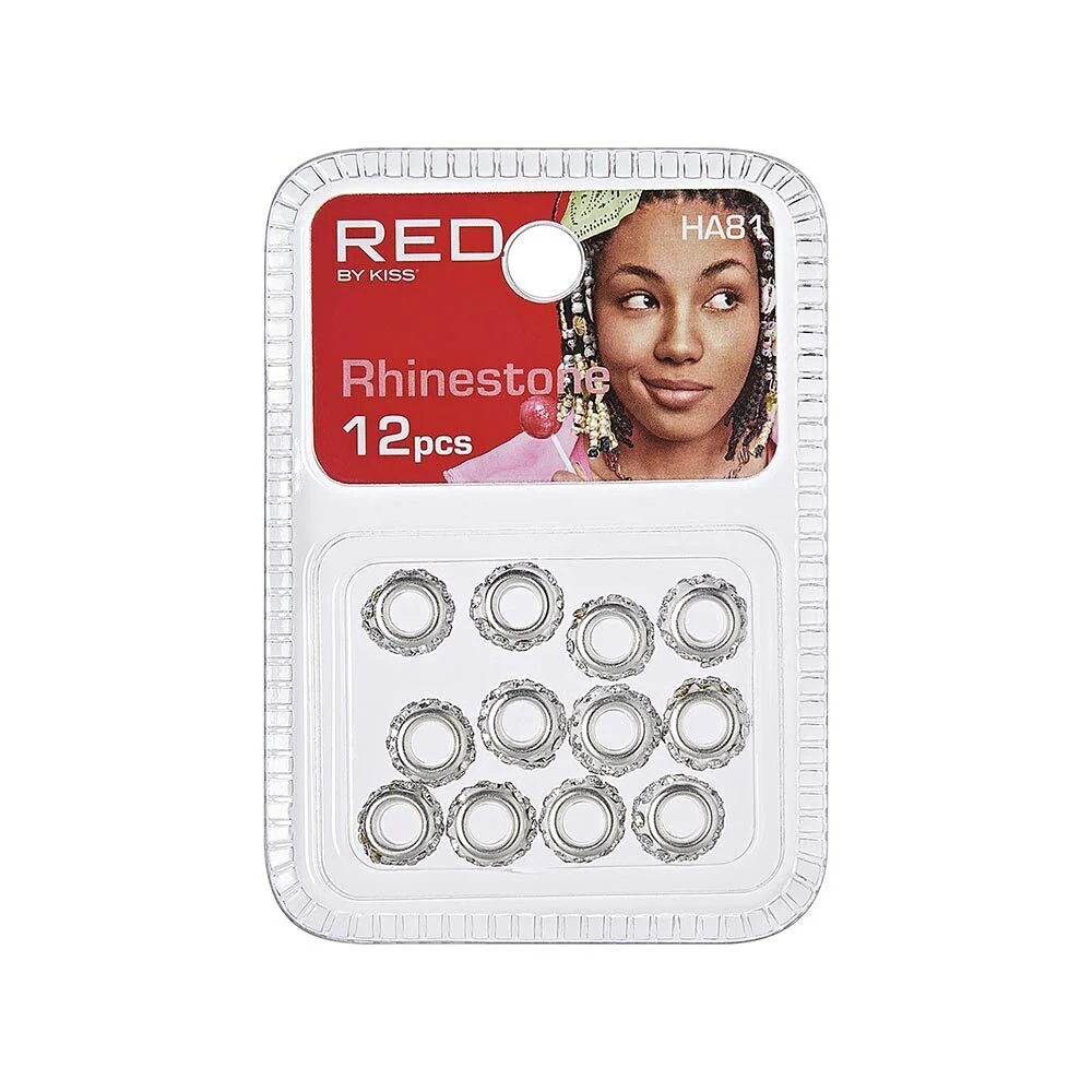 RED by KISS Rhinestone Hair Beads (12pcs) - Image 2