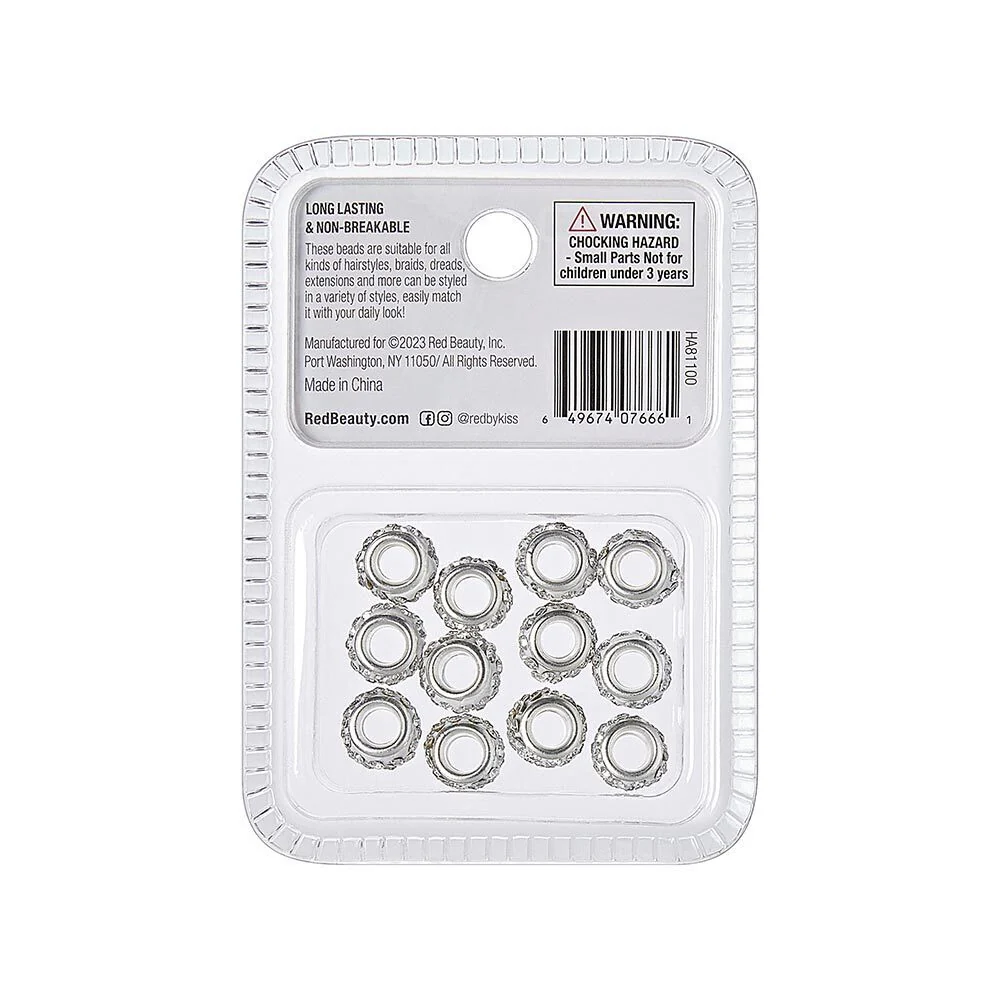 RED by KISS Rhinestone Hair Beads (12pcs) - Image 4