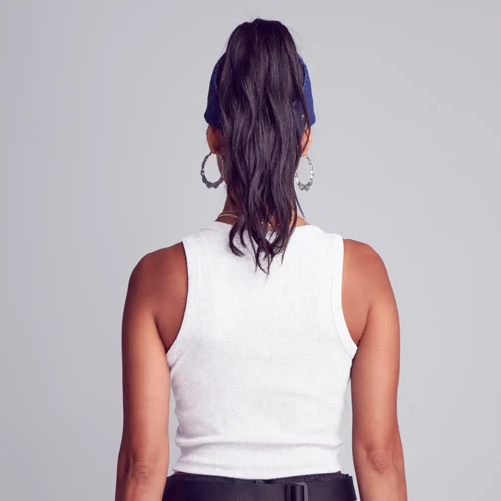 Arria Ribbed Crop Tank Top – Women’s Soft Slim Fit Scoop Neck Sleeveless Shirt - Image 10