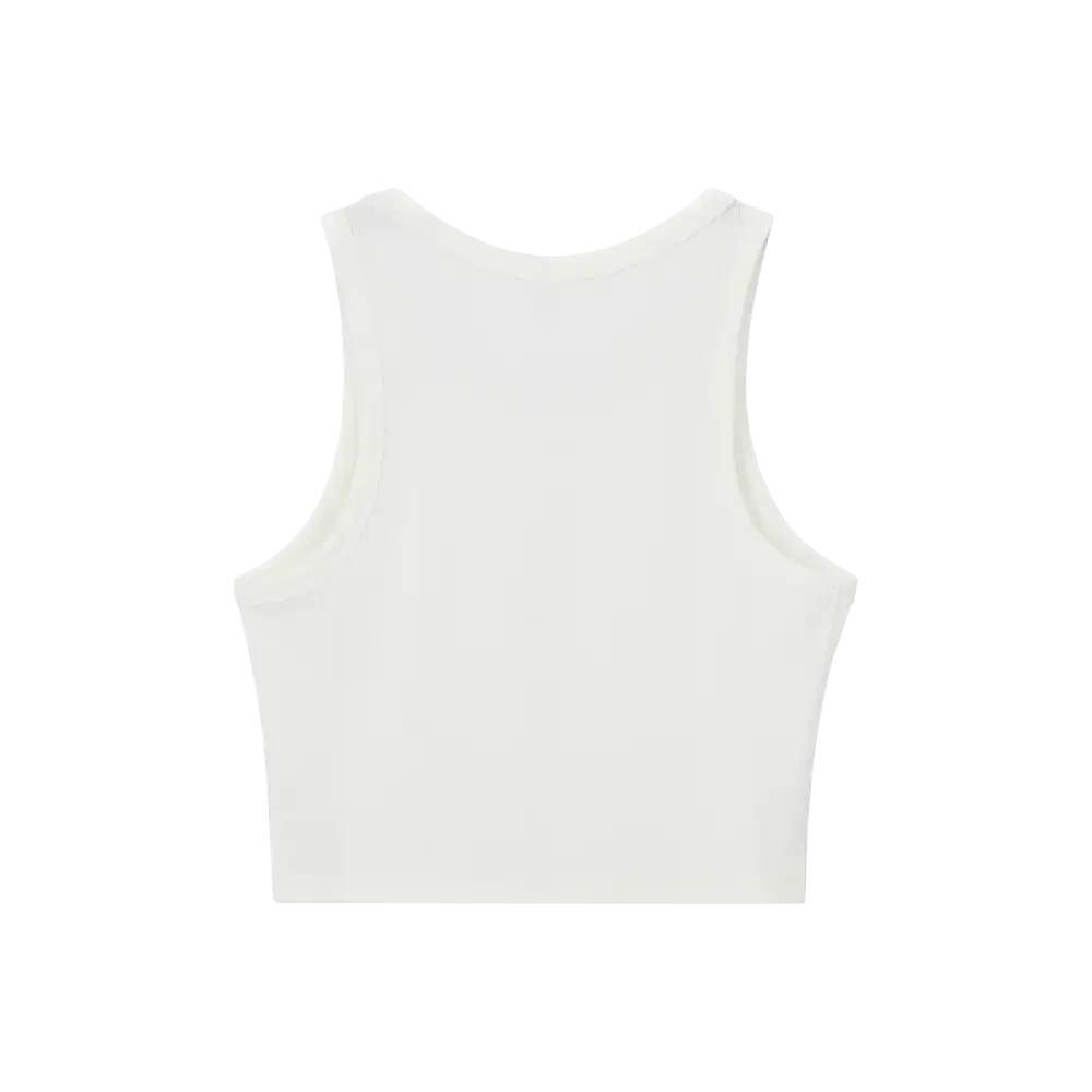 Arria Ribbed Crop Tank Top – Women’s Soft Slim Fit Scoop Neck Sleeveless Shirt - Image 13