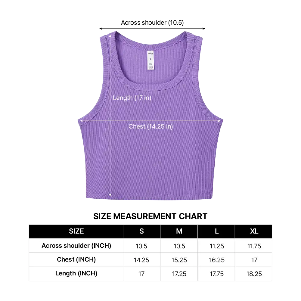 Arria Ribbed Crop Tank Top – Women’s Soft Slim Fit Scoop Neck Sleeveless Shirt - Image 23