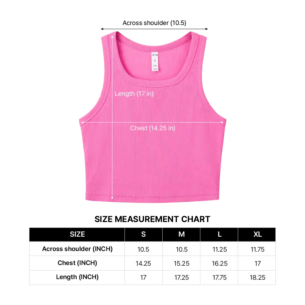 Arria Ribbed Crop Tank Top – Women’s Soft Slim Fit Scoop Neck Sleeveless Shirt - Image 29