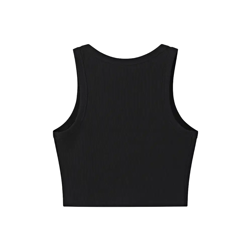 Arria Ribbed Crop Tank Top – Women’s Soft Slim Fit Scoop Neck Sleeveless Shirt - Image 7