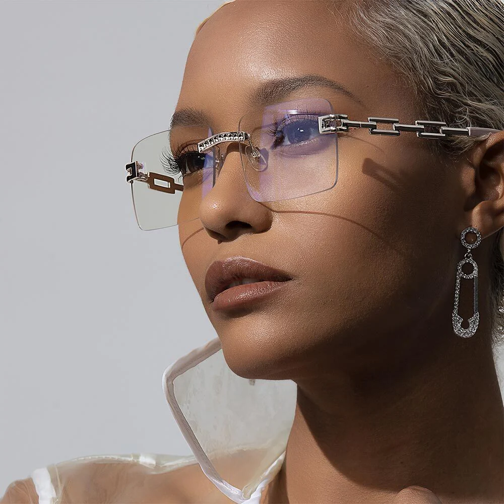 Mad Shade Rimless Clear Shades #54 - Image 5