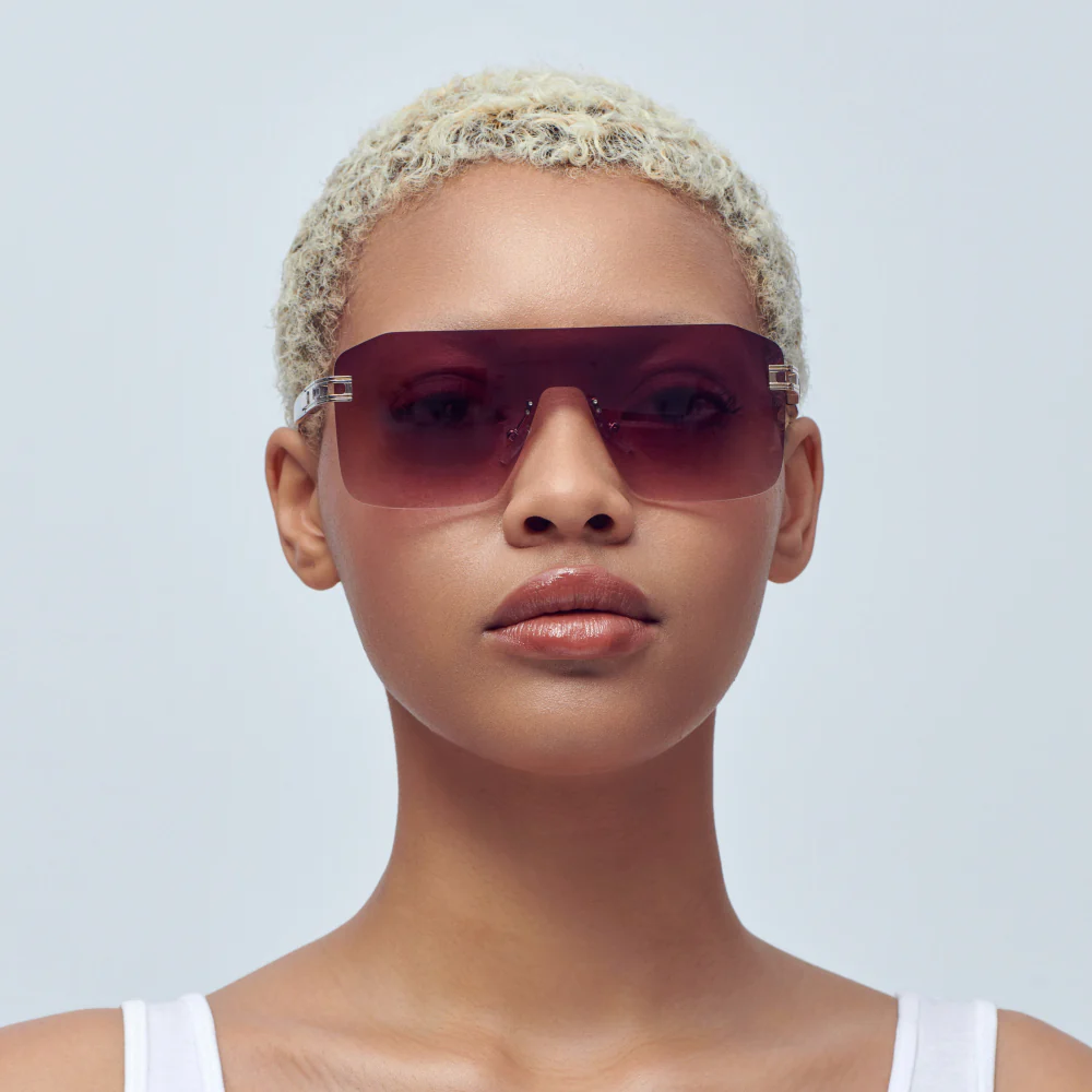 Mad Shade Rimless Flat Top Tinted Sunglasses #60 - Image 2
