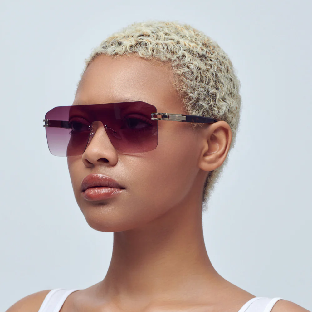 Mad Shade Rimless Flat Top Tinted Sunglasses #60 - Image 3